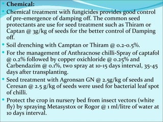Major diseases of chilli