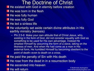 Major Doctrines Of Christianity | PPT