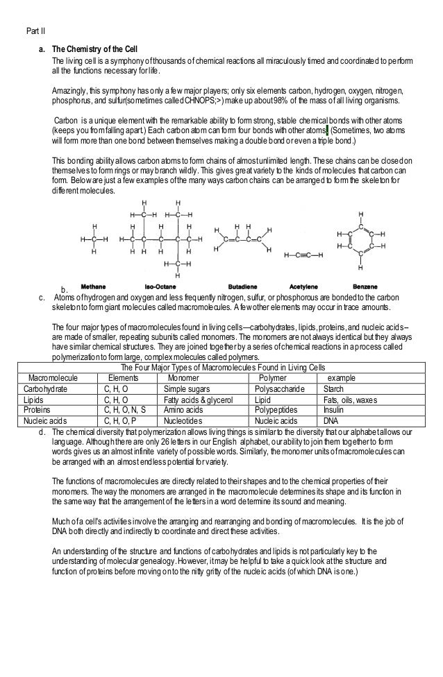Major fields of Biology
