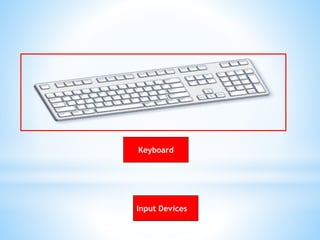 Input Devices
Keyboard