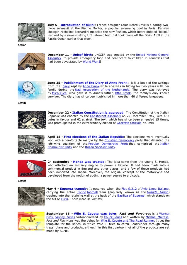 Major historical events | PDF