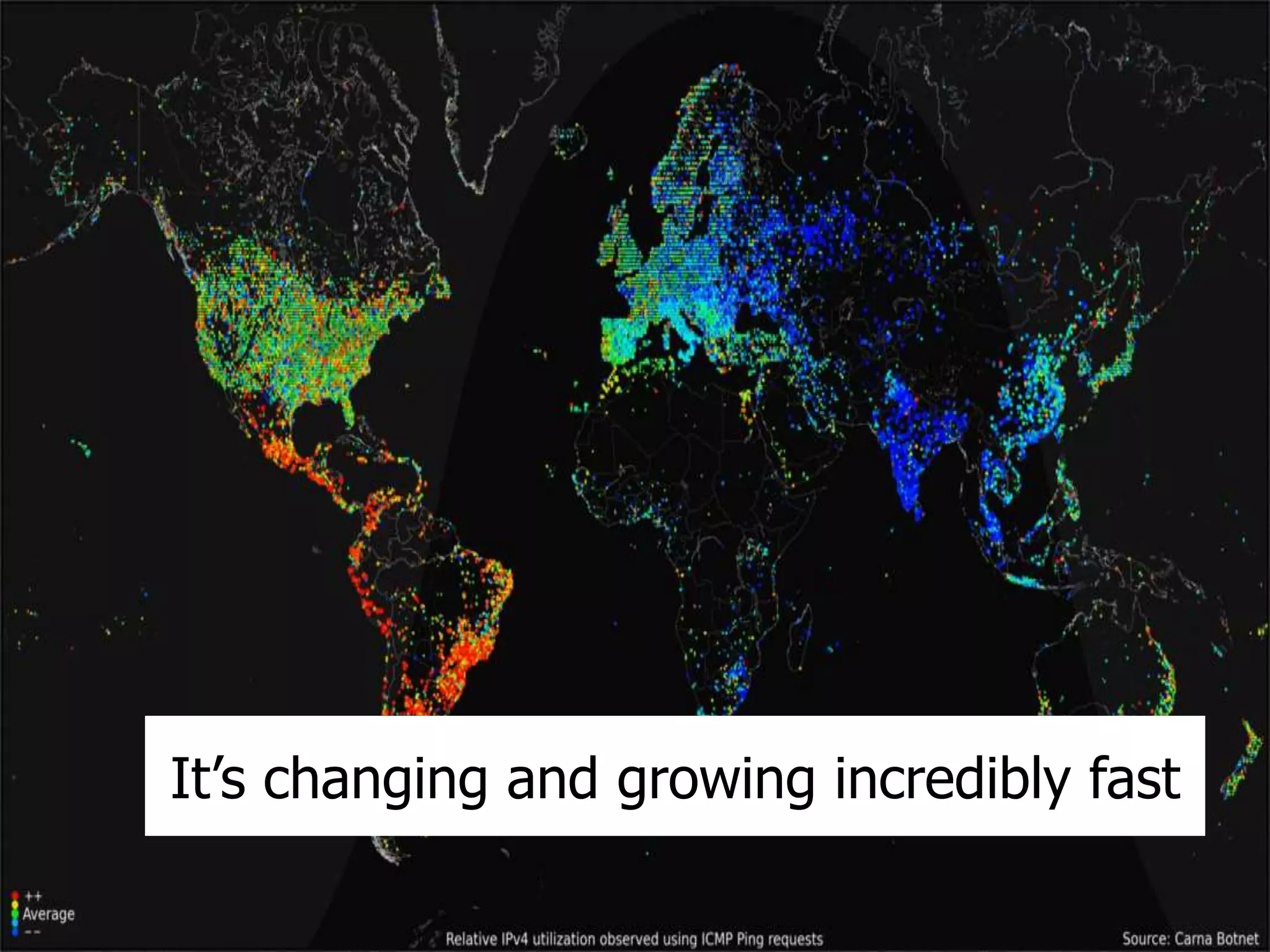 It’s changing and growing incredibly fast 
 