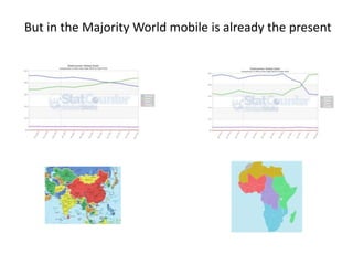 But in the Majority World mobile is already the present
 