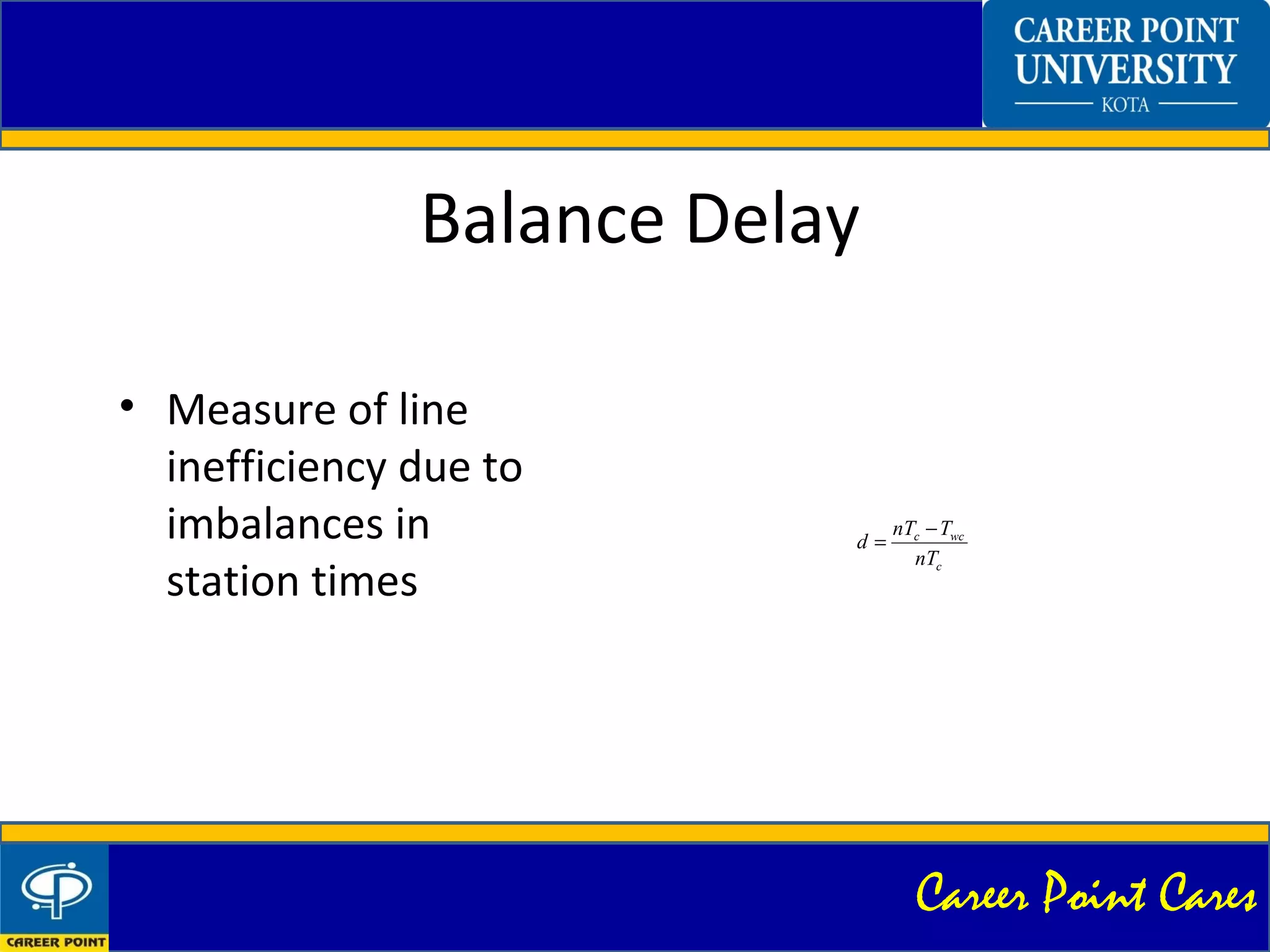 Line balancing ppt By Wakil Kumar | PPT