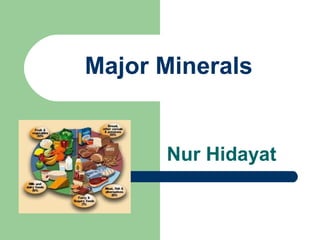 Major Minerals
Nur Hidayat
 