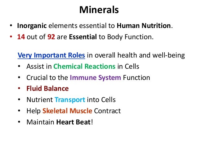 major minerals major minerals