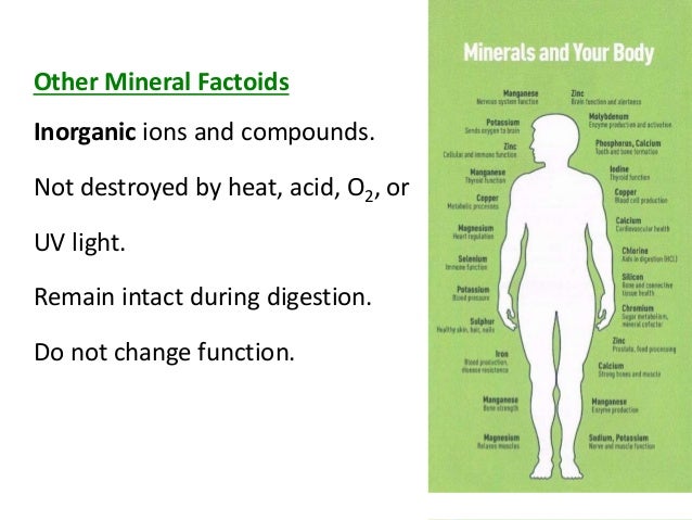 major minerals