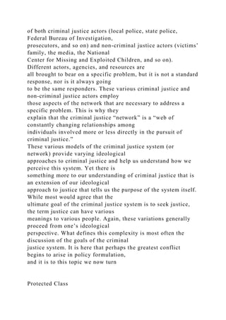 The Rational Model Example Major Models of the Criminal Justice SystemPacker’s ModelsThe .docx