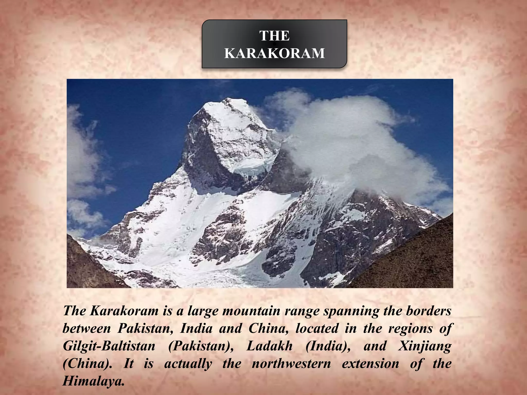 Major mountain ranges of the world | PPTX