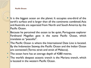 Major Oceans of the World PowerPoint Presentation | PPTX