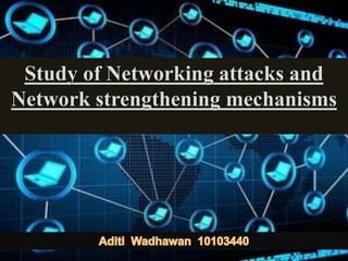 Study of Networking attacks and
Network strengthening mechanisms
 