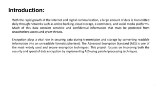 Performance Analysis of Parallel AES Encryption and Decryption Using ...
