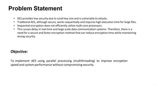 Performance Analysis of Parallel AES Encryption and Decryption Using ...