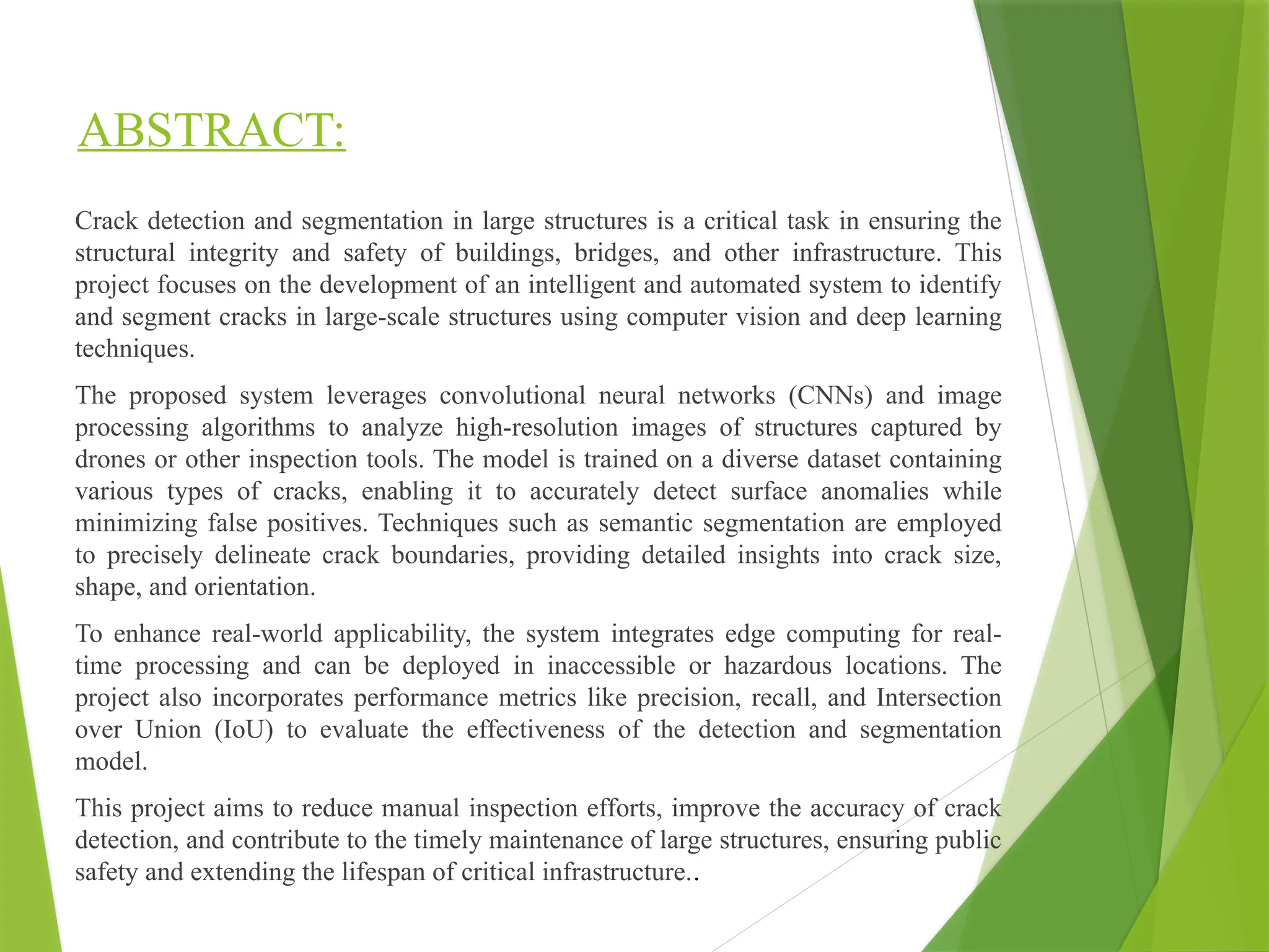 Automated detection and segmentation of cracks in large-scale ...