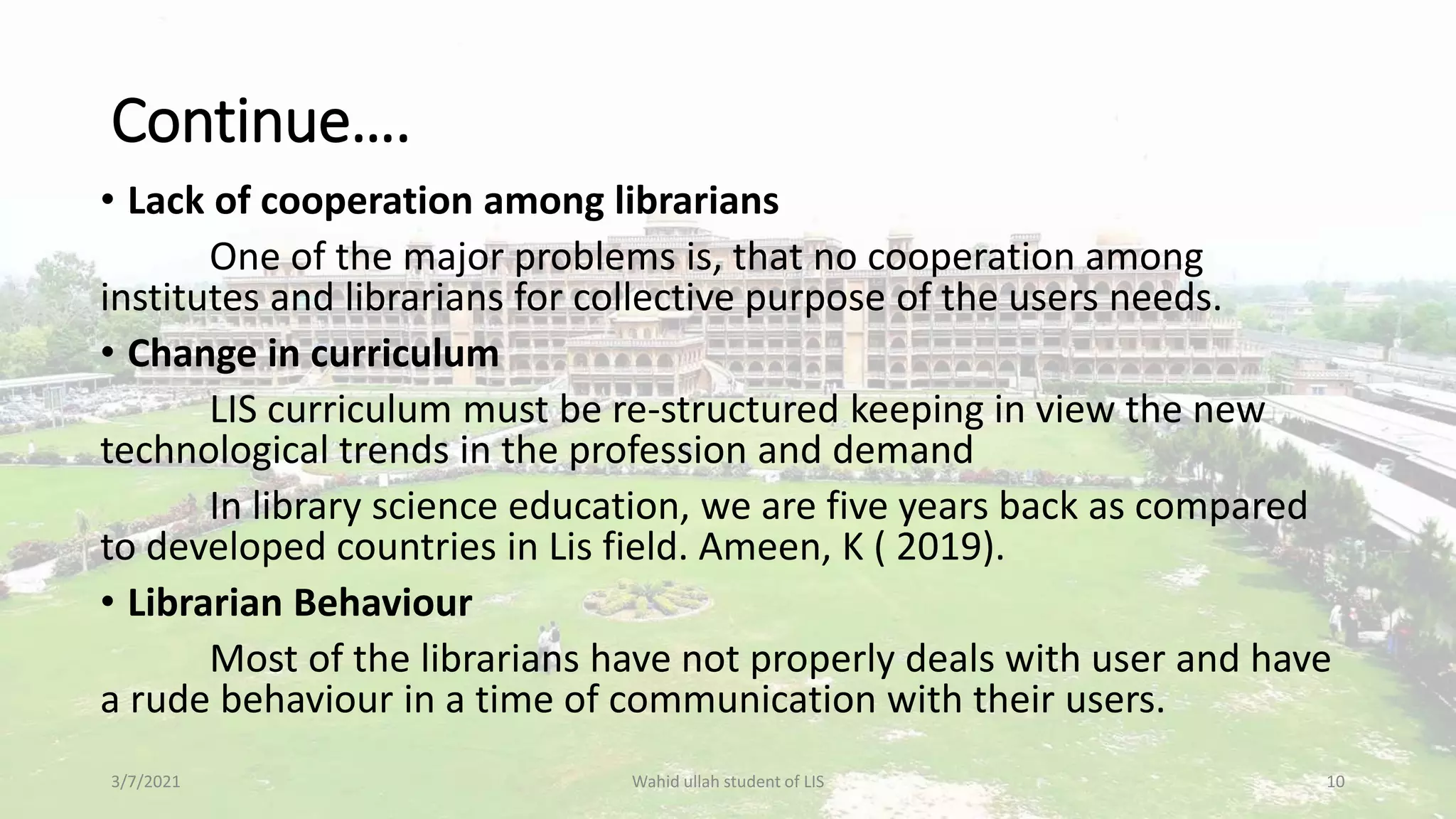 Major problems in LIS.pptx