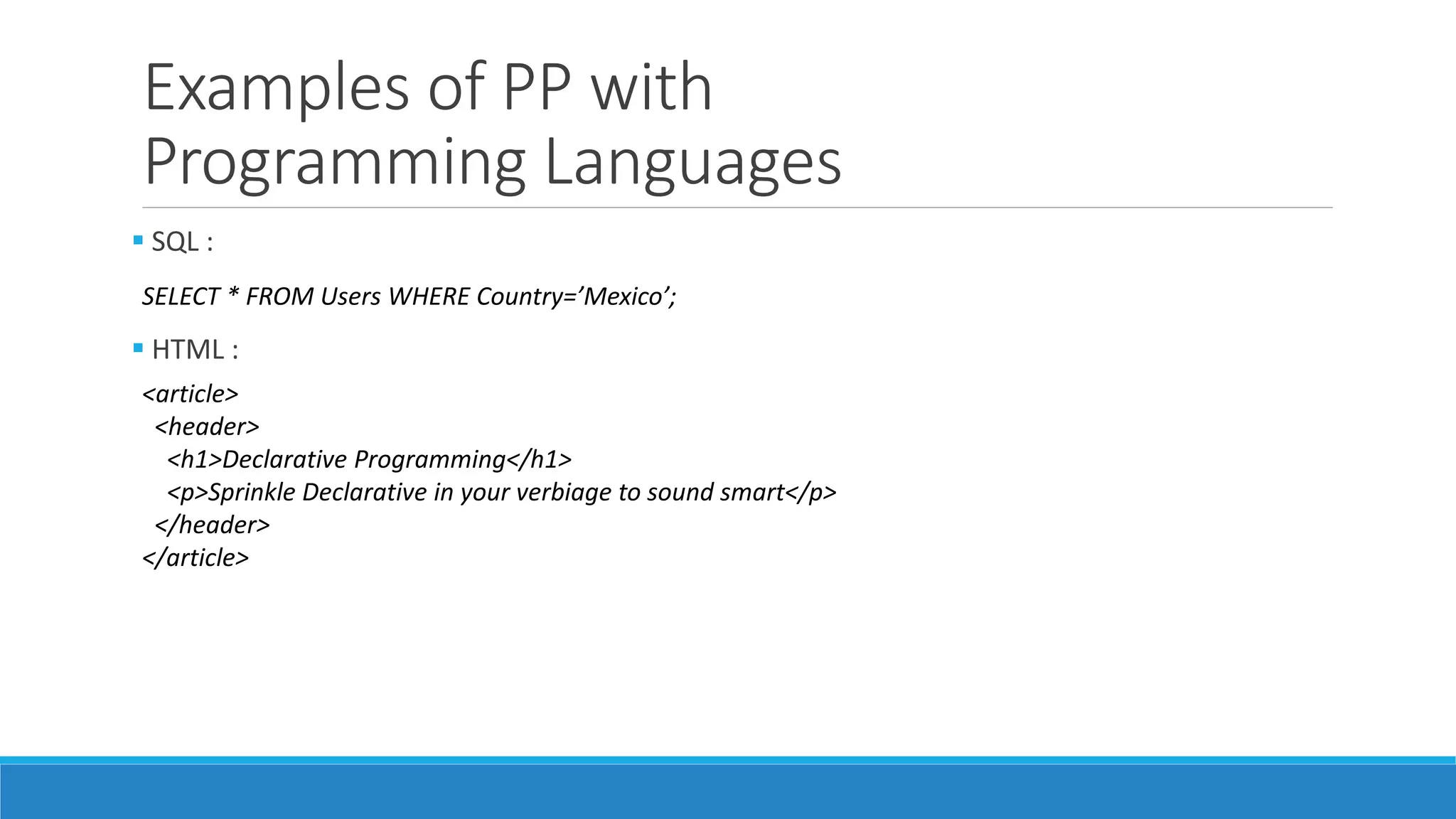 Major Programming Paradigms | PPTX