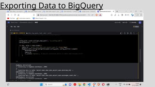 Exporting Data to BigQuery
 