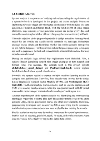 Bilingual Hate Speech Recognition System Using NLP and Machine Learning ...