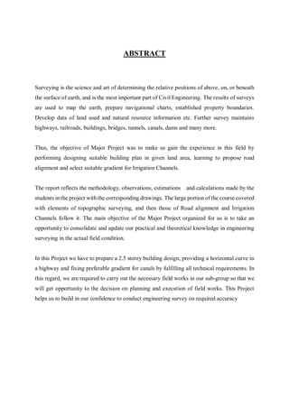 Major project report of diploma civil engineering at mamts gothatar to ...