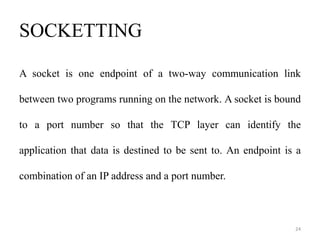 Socketting Major project of Video calling and remote accessing | PPTX