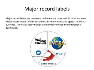 The three major record labels