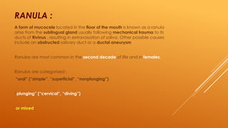 Major salivary gland disease and treatment.pptx