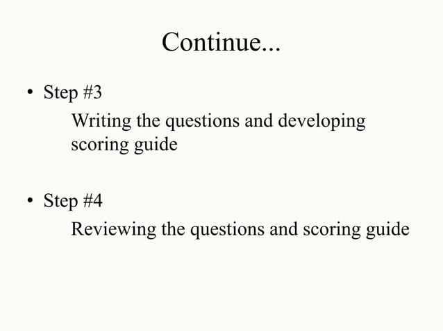 Major Tools Of Evaluation
