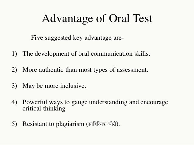 oral 4 topic form test of Major tools evaluation
