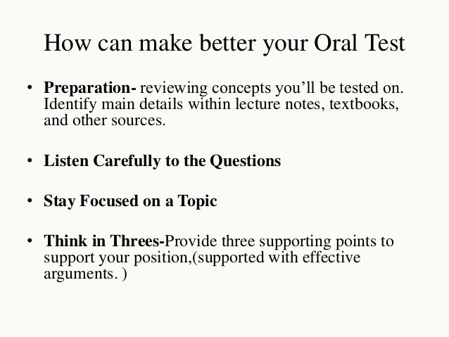 topic test form 4 oral Major evaluation tools of
