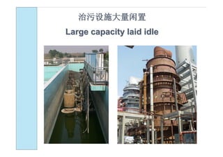 治污设施大量闲置
Large capacity laid idle
 