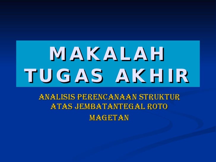 Makalah Teknik Sipil