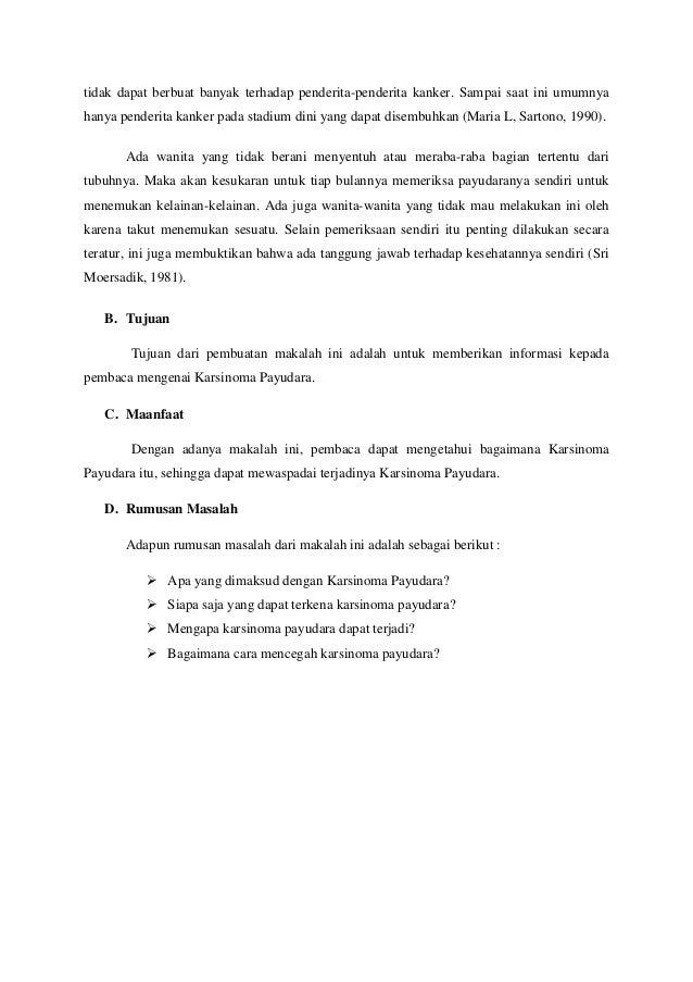 Makalah Karsinoma Payudara