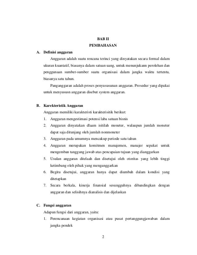 Makalah Penganggaran Di Akuntansi Manajemen