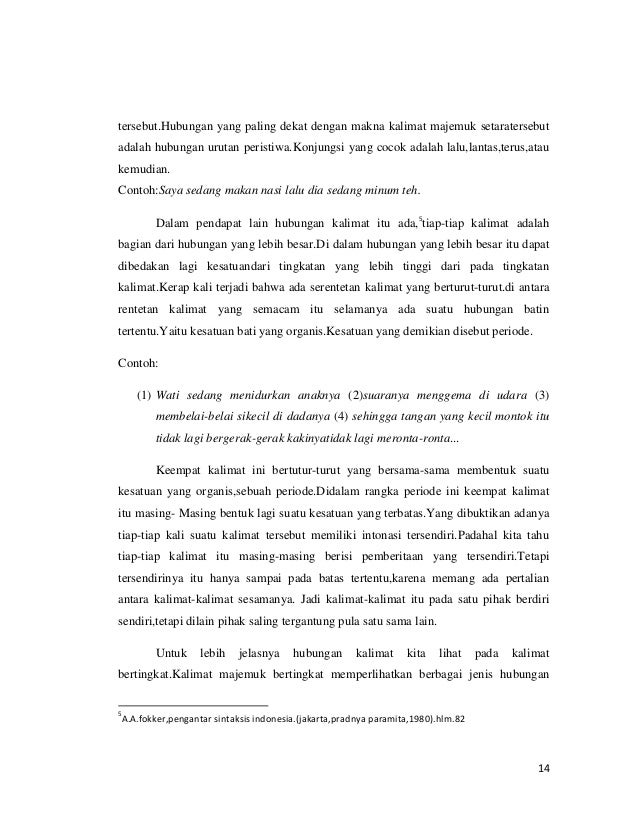 Makalah Hubungan Kalimat Tunggal Dan Majemuk