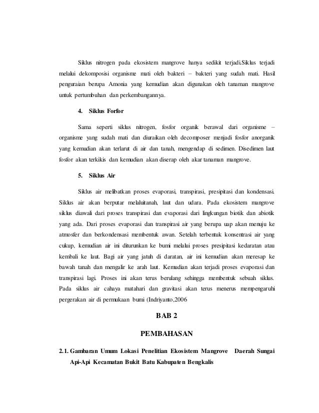 Makalah Mangrove