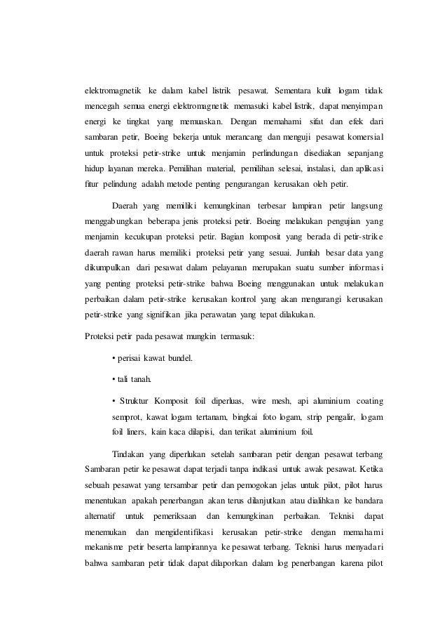 static discharge (sistem penangkal petir pada pesawat terbang)
