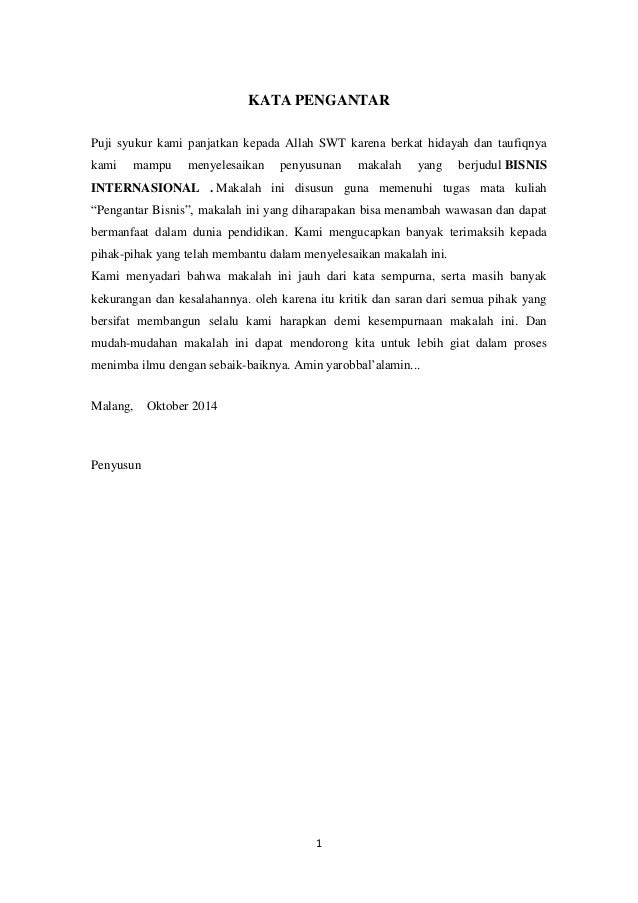 Makalah Perdagangan Internasional