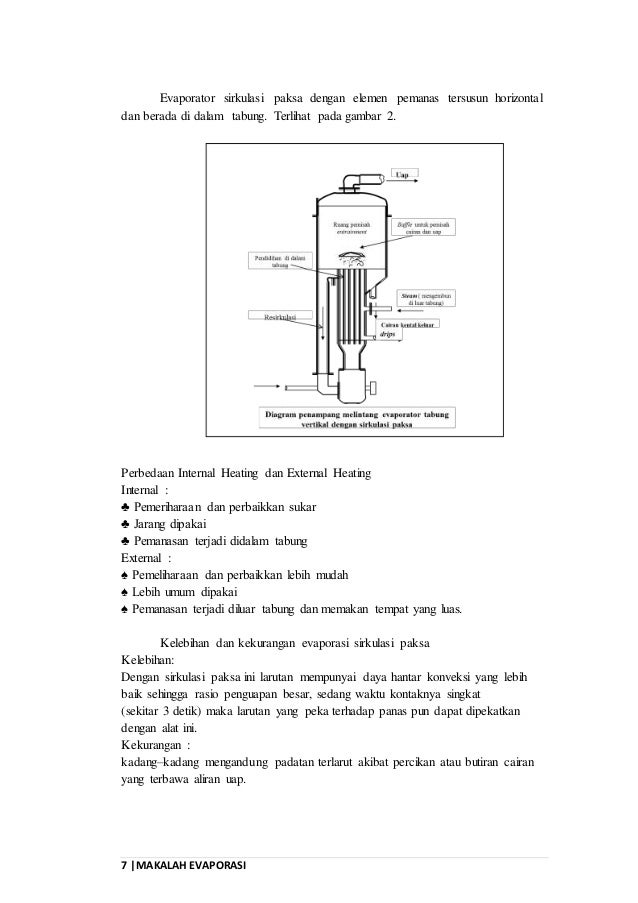 Makalah Forced Circulation Of Evaporation Evaporator Sirkulasi Paksa