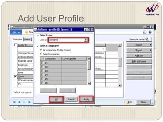 Add User Profile
 