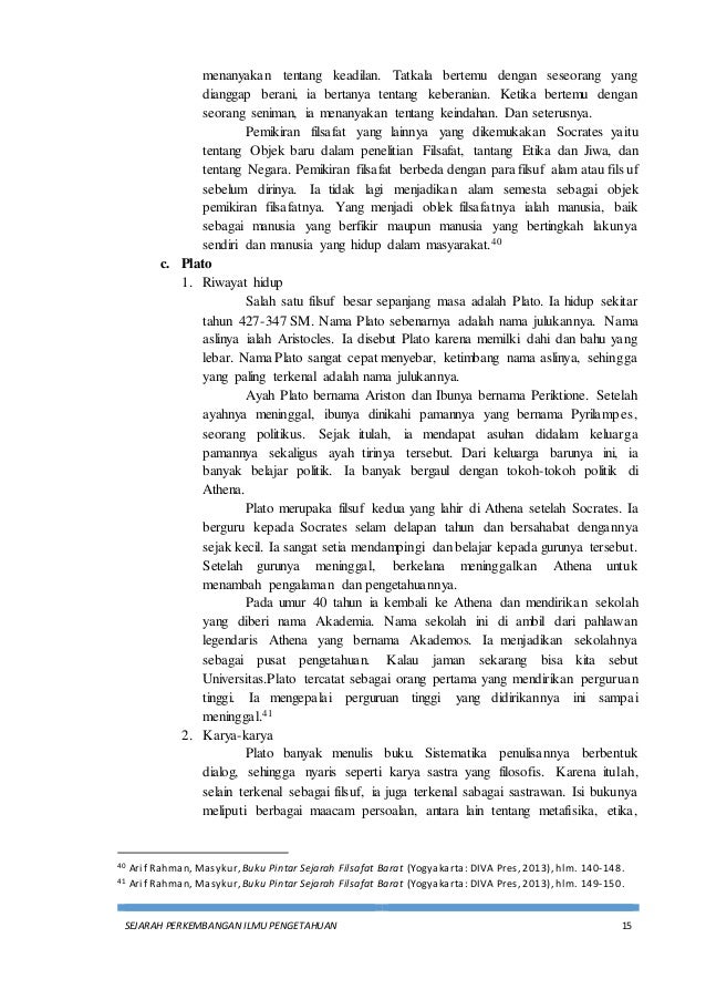 Makalah Sejarah Perkembangan Ilmu Pengetahuan (Zaman 