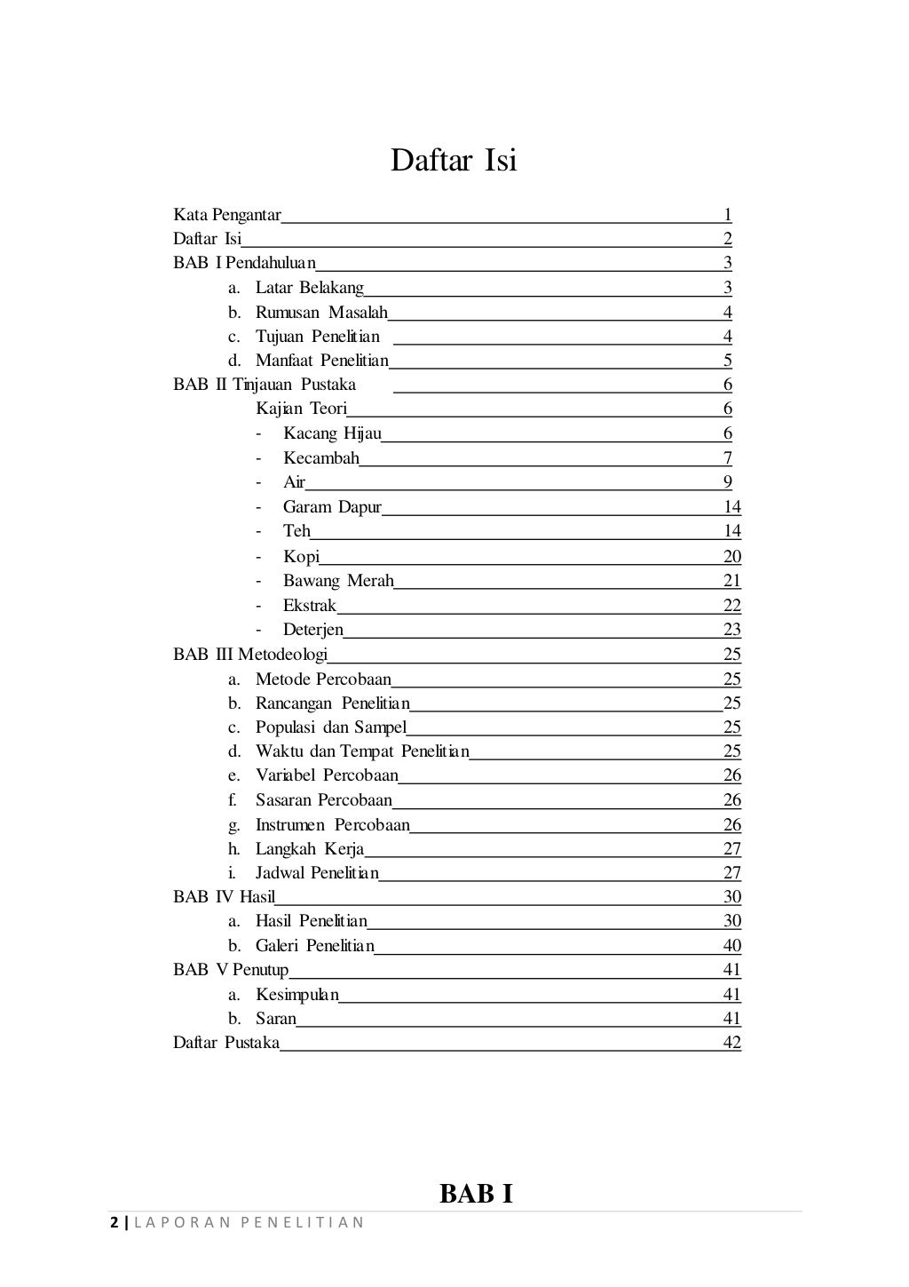 Laporan Penelitian Ilmiah Kacang Hijau