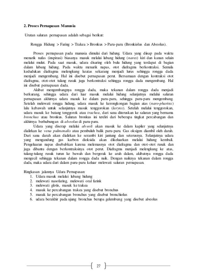 Volume udara biasa yang masuk dan keluar paru-paru disebut