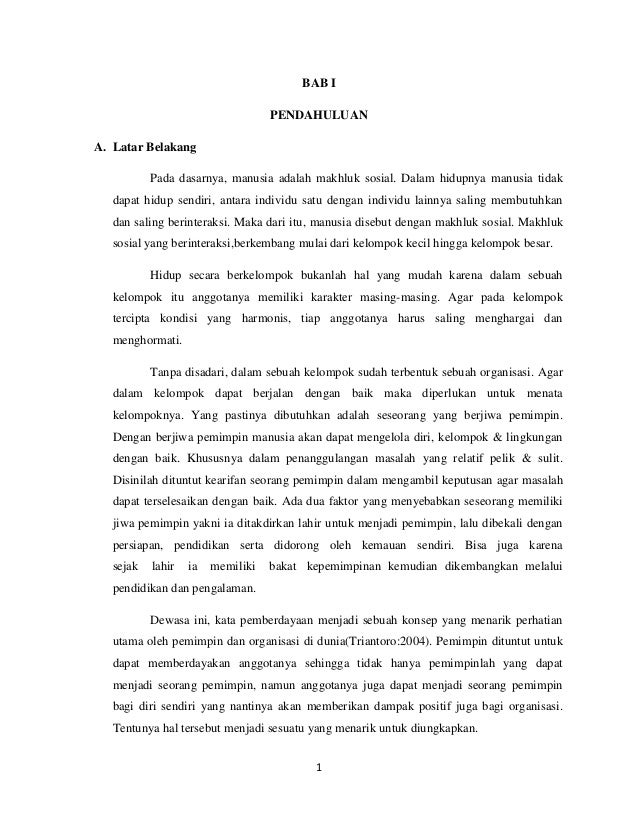 Kepemimpinan Pemberdayaan Dan Kekuasaan Dalam Organisasi