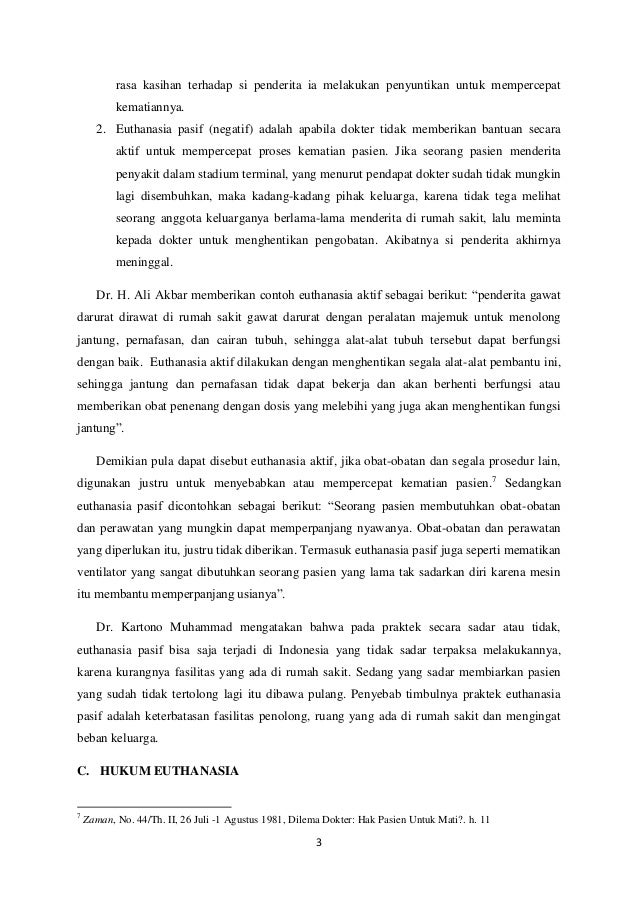 Makalah Euthanasia