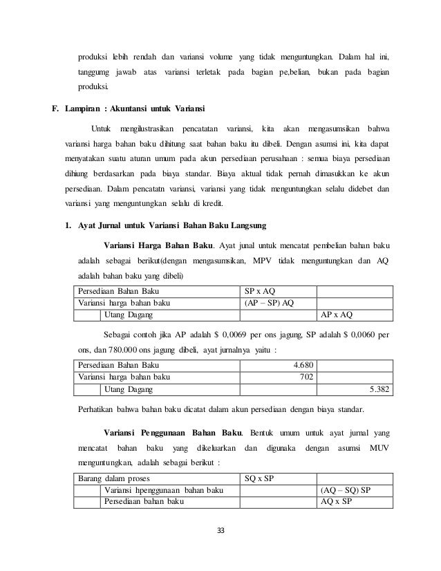 Makalah biaya-standar