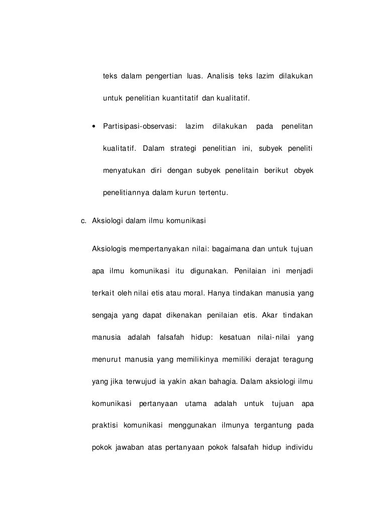 Makalah Filsafat Komunikasi Komunikasi Sebagai Ilmu Pengetahuan