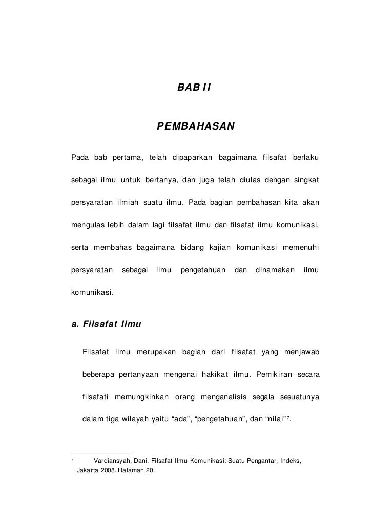 Makalah Filsafat Komunikasi Komunikasi Sebagai Ilmu Pengetahuan