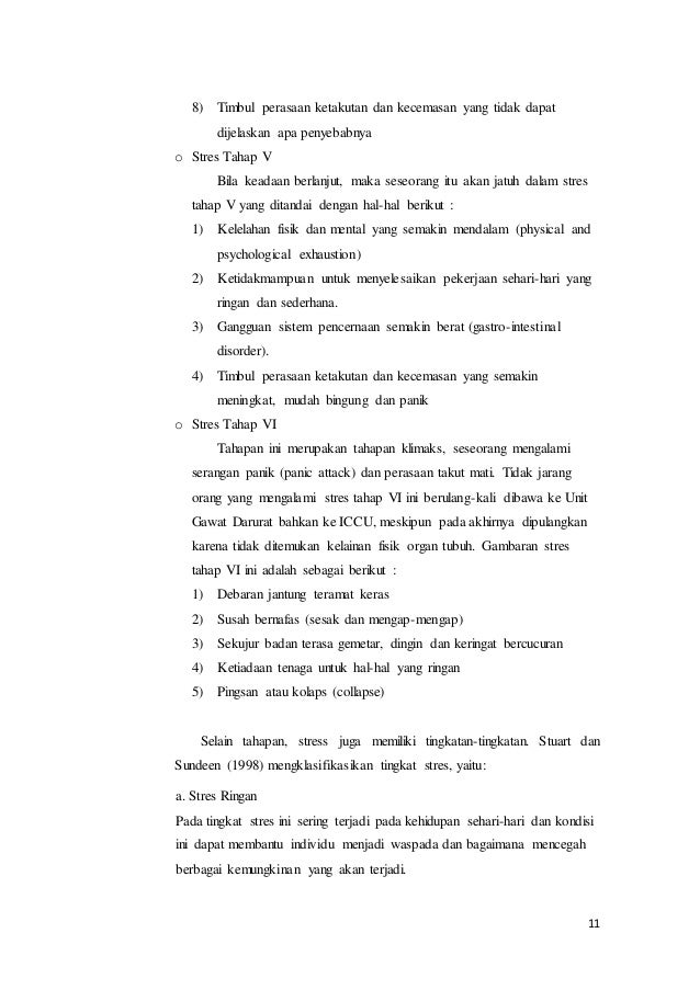 Identifikasi Penyebab Stress Dan Mekanisme Kopingnya Identifikasi Penyebab Stress Dan Mekanisme Kopingnya