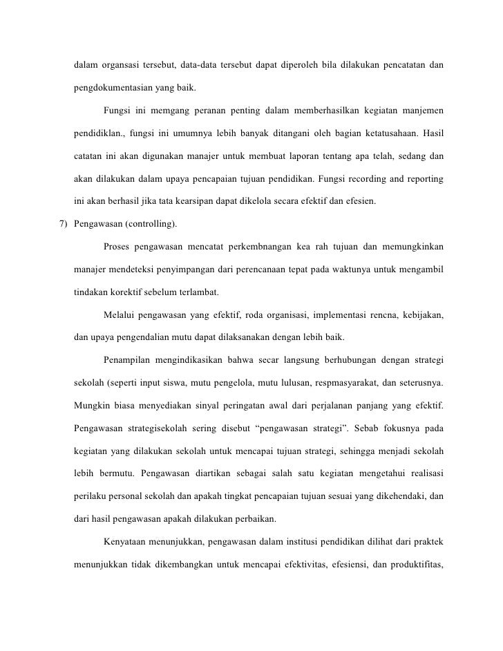 Makalah Fungsi Manajemen Pendidikan