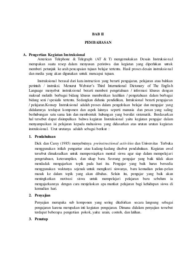 Makalah Kegiatan Instruksional Berbasis Kompetensi
